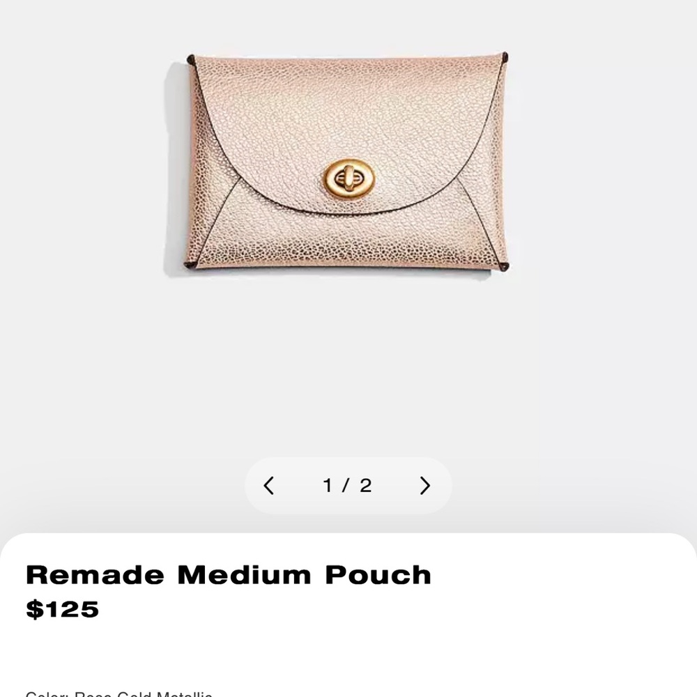 Coach Gold Wallet Elegant Minimalist Design